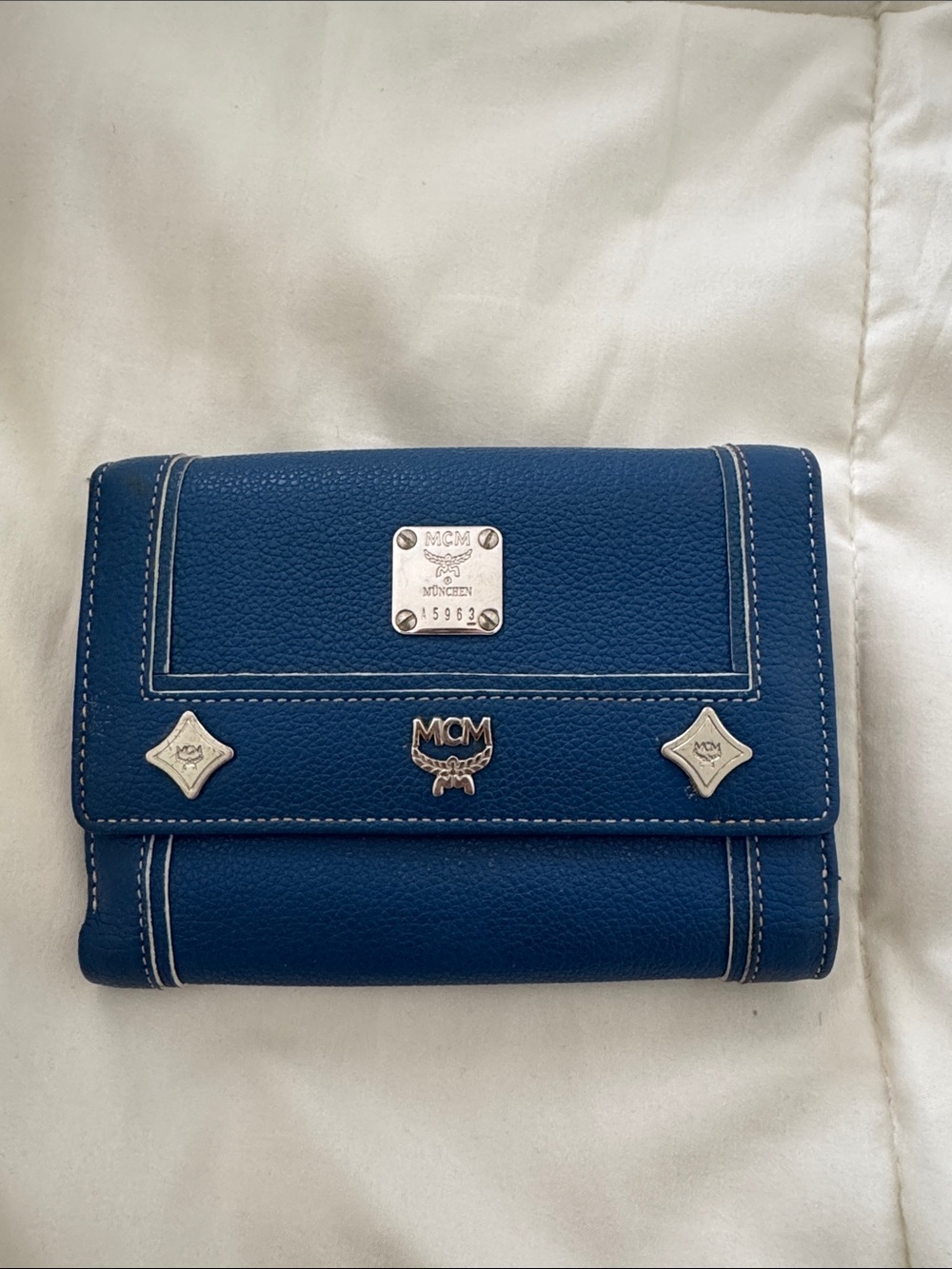 MCM Navy Blue Wallet